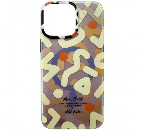 TPU чохол Pastel Chaos with MagSafe для Apple iPhone 16 Pro (6.3") Biege