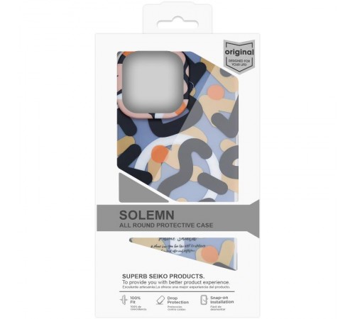 TPU чохол Pastel Chaos with MagSafe для Apple iPhone 16 Pro (6.3") Black