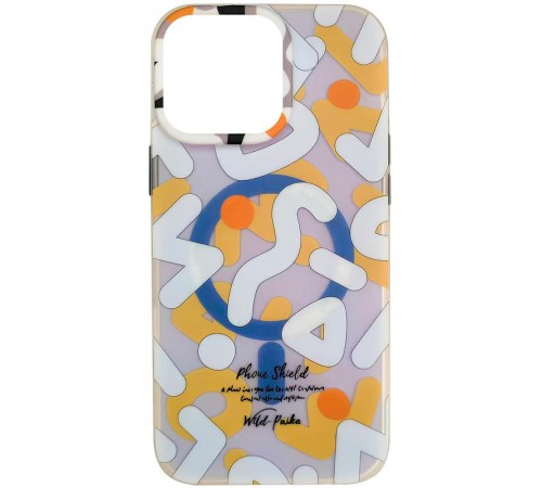 TPU чохол Pastel Chaos with MagSafe для Apple iPhone 16 Pro (6.3") White