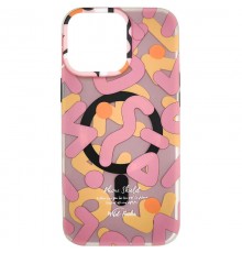 TPU чохол Pastel Chaos with MagSafe для Apple iPhone 16 Pro Max (6.9") Pink