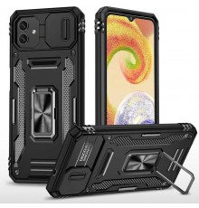 Ударостійкий чохол Camshield Army Ring для Samsung Galaxy A07 Чорний / Black
