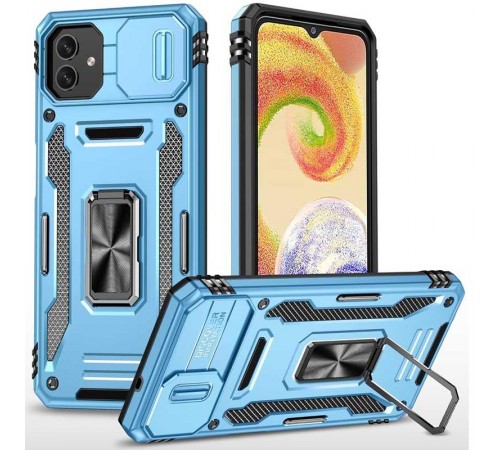 Ударостійкий чохол Camshield Army Ring для Samsung Galaxy A07 Блакитний / Light Blue