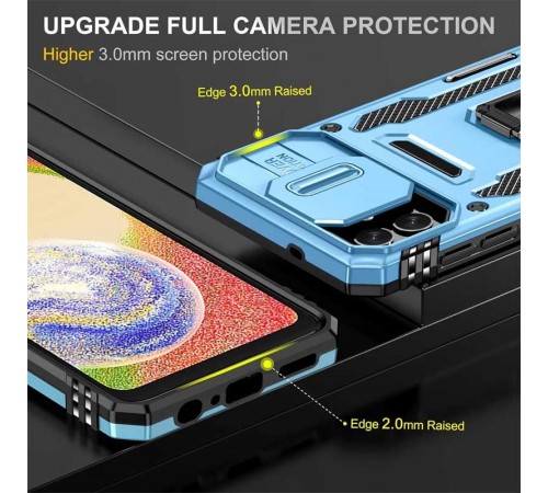 Ударостійкий чохол Camshield Army Ring для Samsung Galaxy A07 Блакитний / Light Blue