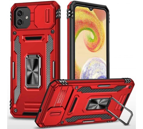 Ударостійкий чохол Camshield Army Ring для Samsung Galaxy A07 Червоний / Red