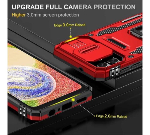 Ударостійкий чохол Camshield Army Ring для Samsung Galaxy A07 Червоний / Red