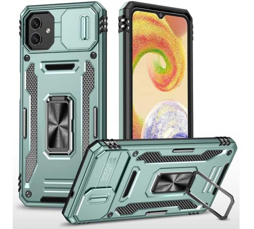 Ударостійкий чохол Camshield Army Ring для Samsung Galaxy A07 Зелений / Light Green