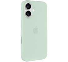 Чохол Silicone case (AAA) with Magsafe and Animation (button) для Apple iPhone 16 Plus (6.7") Aquamarine