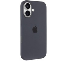 Чохол Silicone case (AAA) with Magsafe and Animation (button) для Apple iPhone 16 Plus (6.7") Black
