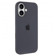 Чохол Silicone case (AAA) with Magsafe and Animation (button) для Apple iPhone 16 Plus (6.7") Black