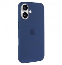 Чохол Silicone case (AAA) with Magsafe and Animation (button) для Apple iPhone 16 Plus (6.7") Denim