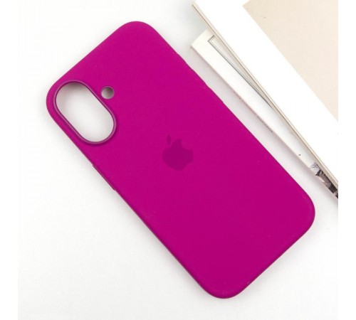 Чохол Silicone case (AAA) with Magsafe and Animation (button) для Apple iPhone 16 Plus (6.7") Fuchsia Чохол Silicone case (AAA) with Magsafe and Animation (button) для Apple iPhone 16 Plus (6.7") Fuchsia