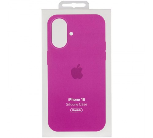 Чохол Silicone case (AAA) with Magsafe and Animation (button) для Apple iPhone 16 Plus (6.7") Fuchsia Чохол Silicone case (AAA) with Magsafe and Animation (button) для Apple iPhone 16 Plus (6.7") Fuchsia