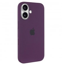 Чохол Silicone case (AAA) with Magsafe and Animation (button) для Apple iPhone 16 Plus (6.7") Plum