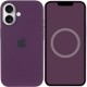 Чохол Silicone case (AAA) with Magsafe and Animation (button) для Apple iPhone 16 Plus (6.7") Plum