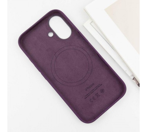 Чохол Silicone case (AAA) with Magsafe and Animation (button) для Apple iPhone 16 Plus (6.7") Plum Чохол Silicone case (AAA) with Magsafe and Animation (button) для Apple iPhone 16 Plus (6.7") Plum