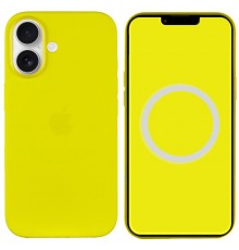 Чохол Silicone case (AAA) with Magsafe and Animation (button) для Apple iPhone 16 Plus (6.7") Star Fruit
