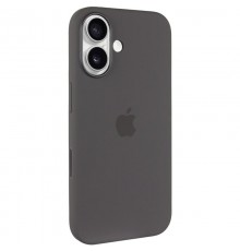 Чохол Silicone case (AAA) with Magsafe and Animation (button) для Apple iPhone 16 Plus (6.7") Stone Grey