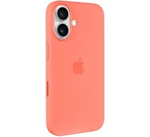 Чохол Silicone case (AAA) with Magsafe and Animation (button) для Apple iPhone 16 Plus (6.7") Tangerine