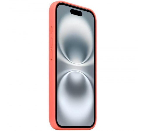 Чохол Silicone case (AAA) with Magsafe and Animation (button) для Apple iPhone 16 Plus (6.7") Tangerine Чохол Silicone case (AAA) with Magsafe and Animation (button) для Apple iPhone 16 Plus (6.7") Tangerine