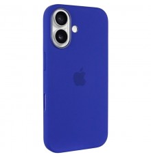 Чохол Silicone case (AAA) with Magsafe and Animation (button) для Apple iPhone 16 Plus (6.7") Ultramarine