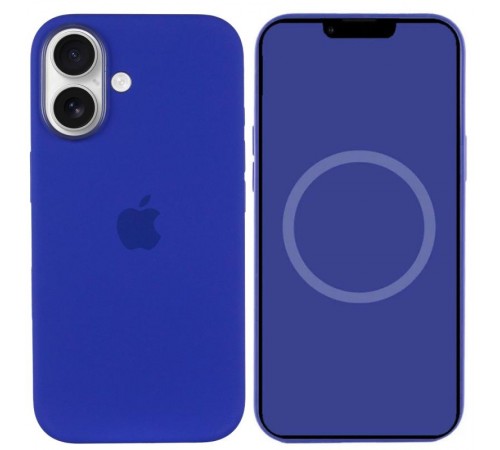 Чохол Silicone case (AAA) with Magsafe and Animation (button) для Apple iPhone 16 Plus (6.7") Ultramarine Чохол Silicone case (AAA) with Magsafe and Animation (button) для Apple iPhone 16 Plus (6.7") Ultramarine