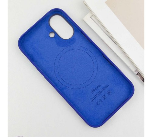 Чохол Silicone case (AAA) with Magsafe and Animation (button) для Apple iPhone 16 Plus (6.7") Ultramarine Чохол Silicone case (AAA) with Magsafe and Animation (button) для Apple iPhone 16 Plus (6.7") Ultramarine