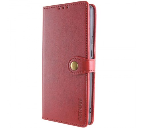 Шкіряний чохол-книжка GETMAN Gallant (PU) для Xiaomi Redmi 15C (Europe version) Червоний