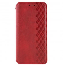 Шкіряний чохол-книжка GETMAN Cubic (PU) для Xiaomi Redmi 15C (Europe version) Червоний