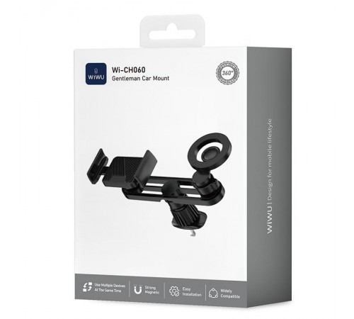 Автотримач WIWU Wi-CH060 2in1 in-car Black