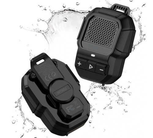 Bluetooth Колонка WiWU SPK-001 Buddy Fun with Magnetic Clip Black