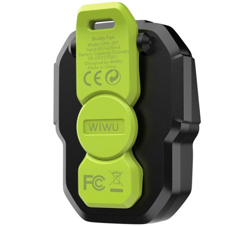Bluetooth Колонка WiWU SPK-001 Buddy Fun with Magnetic Clip Green