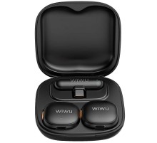 Петличний бездротовий мікрофон WiWU Wi-WM006 AI Adaptive Noise Reduction Type-C Black