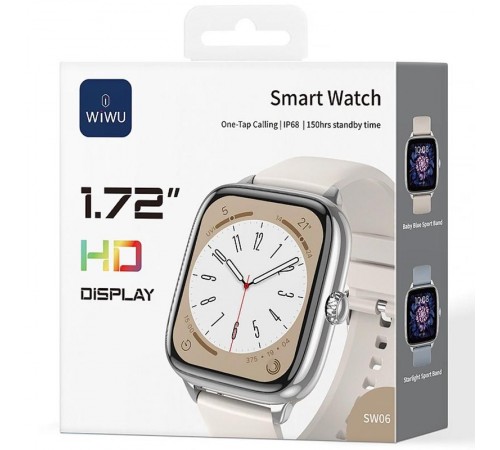 Смарт-годинник WiWU SW06 Smart sports watch (call version) Silver