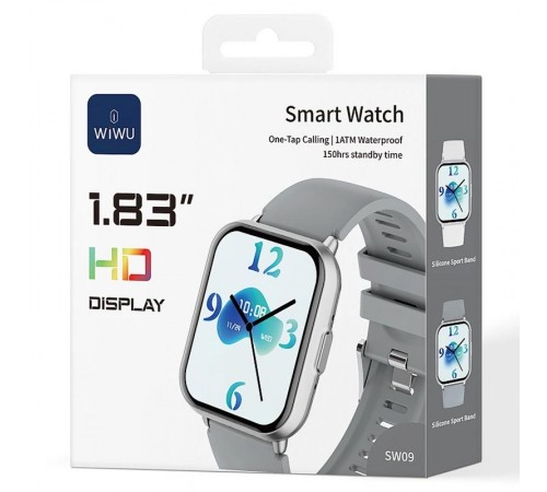 Смарт-годинник WiWU SW09 Smart sports watch (call version) Silver