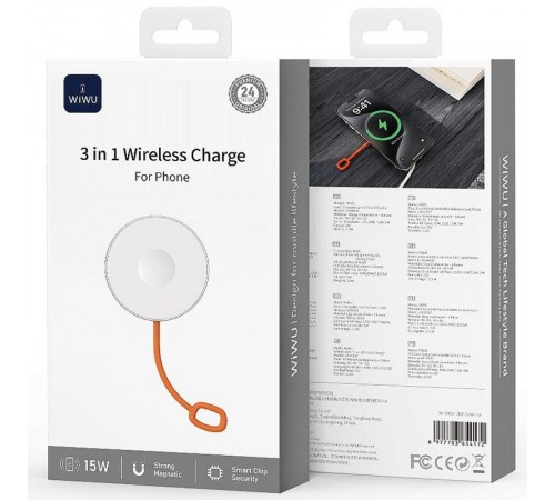 БЗП WIWU Wi-W037 AirDock 3in1 15W White