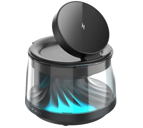 БЗП WIWU Wi-W039 Flow 5in1 wireless charger with Speaker & Night Light 15W Black