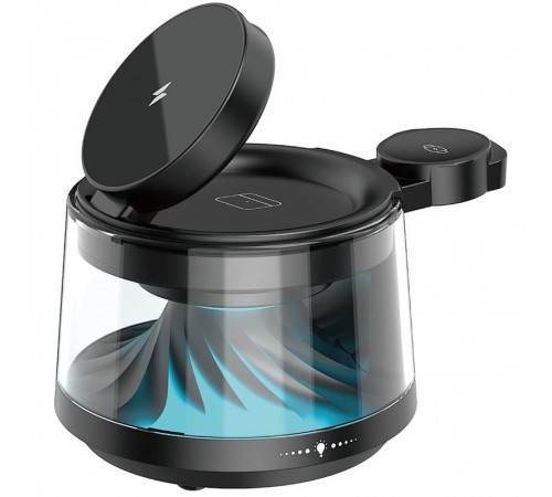 БЗП WIWU Wi-W039 Flow 5in1 wireless charger with Speaker & Night Light 15W Black