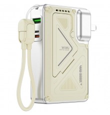 Портативний ЗП Power Bank WIWU Wi-P057 Knight 22.5W+PD35W 10000 mAh White