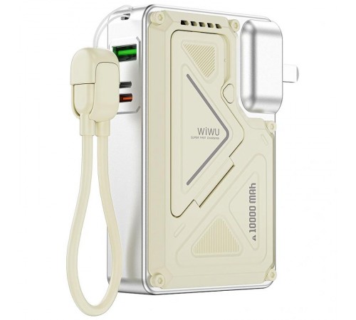 Портативний ЗП Power Bank WIWU Wi-P057 Knight 22.5W+PD35W 10000 mAh White