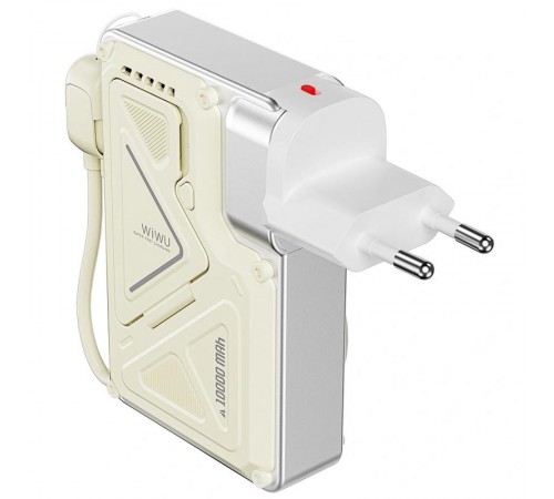 Портативний ЗП Power Bank WIWU Wi-P057 Knight 22.5W+PD35W 10000 mAh White