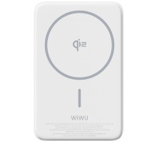 Портативний ЗП Power Bank WIWU Wi-P031 Magnetic з БЗП Qi2 30W 10000 mAh White