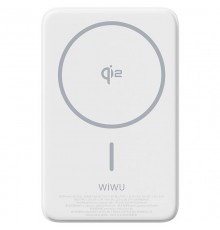 Портативний ЗП Power Bank WIWU Wi-P031 Magnetic з БЗП Qi2 30W 10000 mAh White