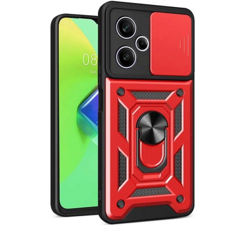 Чохол Ummi Camshield Serge Ring для Xiaomi Poco M6 Pro 5G Червоний