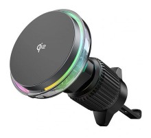 Автотримач з БЗП WIWU CH-324 Aurora Qi2 15W Black