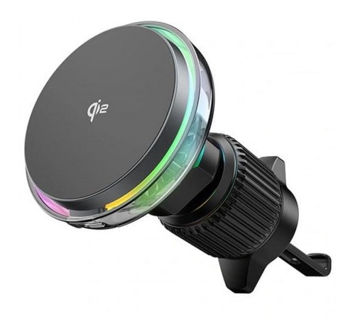 Автотримач з БЗП WIWU CH-324 Aurora Qi2 15W Black