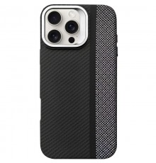 TPU чохол Pixel Craft with MagSafe для Apple iPhone 16 Pro (6.3") Carbon Line