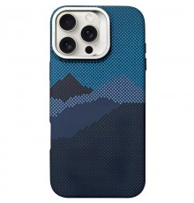 TPU чохол Pixel Craft with MagSafe для Apple iPhone 16 Pro (6.3") Mountain Blue