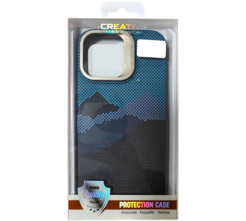 TPU чохол Pixel Craft with MagSafe для Apple iPhone 16 Pro Max (6.9") Mountain Blue