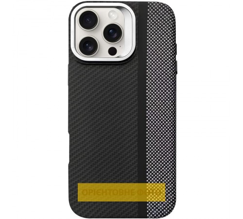 TPU чохол Pixel Craft with MagSafe для Apple iPhone 17 (6.3") Carbon Line