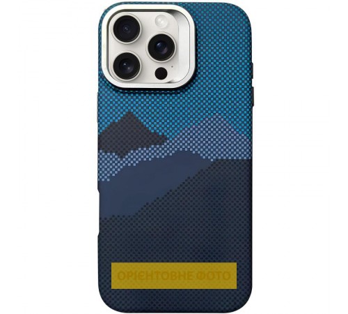 TPU чохол Pixel Craft with MagSafe для Apple iPhone 17 (6.3") Mountain Blue